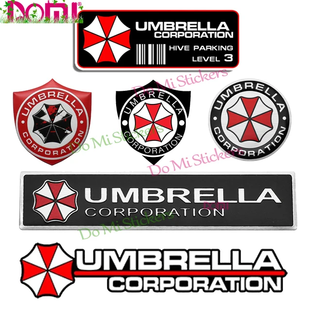Автомобильные наклейки 3D в стиле ретро Umbrella Corporation автомобильные значок