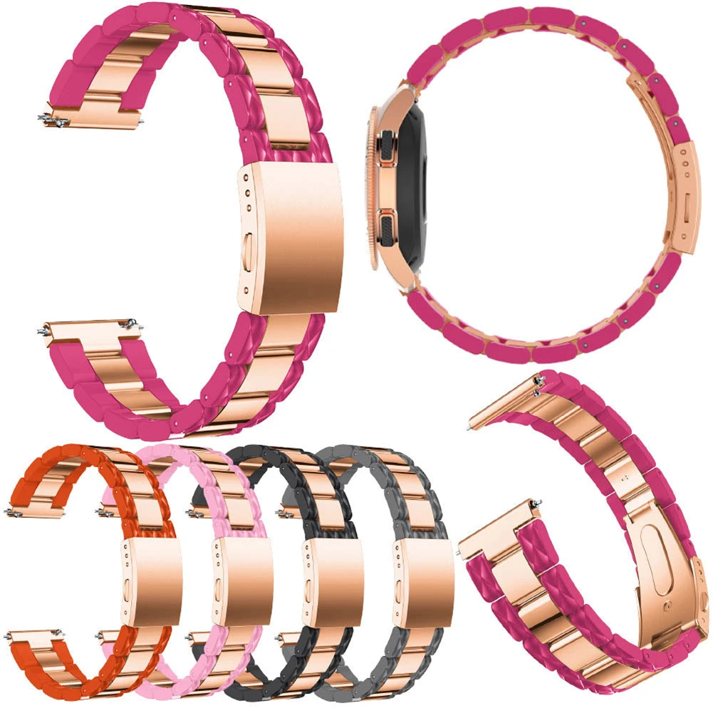 

20 мм Универсальный смола + ремешок для наручных часов из нержавеющей стали для LG Smart Watch SPORT браслет ремешок для Moto 360 2nd 42 мм для SUUNTO 3 Fitness