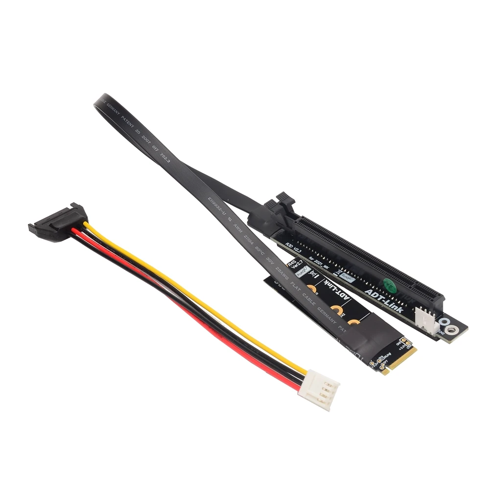 Переходник M.2 NVMe на PCIe x16 удлинитель Gen3.0 переходник для майнинга BTC графический