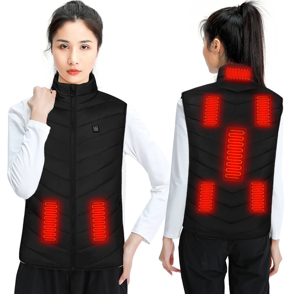 Жилет с подогревом 8 областей мужская зимняя куртка без рукавов USB и