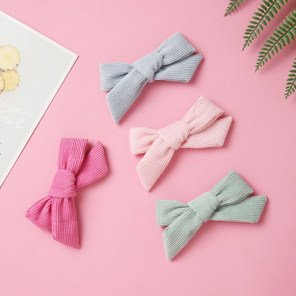 

Винтажные вельветовые детские заколки для волос «сделай сам», заколки для волос для девочек, детские аксессуары для волос, милые заколки дл...