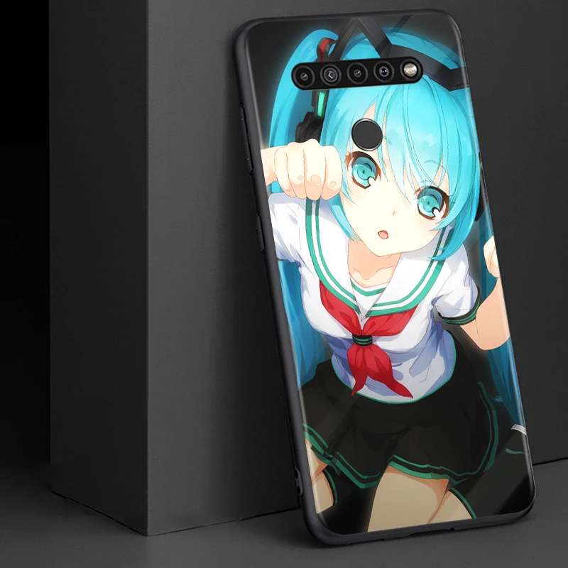 

Japanese Cute Anime Girl for LG G8 G8S G8X V30 V35 V40 V50 V60 ThinQ Q60 K40 K50 K51 K61 K71 K92 K62 Soft Black Phone Case