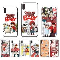 cells at work funny comic phone case se 11 12 mini 13 pro max x xr xs hard mobile shell for iphone 6 7 8 plus 6s 5 cartoon cover