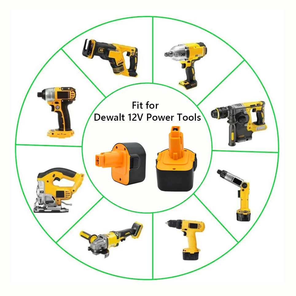 

2021 12V 12800mAh Tool battery for Dewalt DE9074 DC9071 DE9037 DE9071 DE9075 DW9071 DW9072 DW9074 DC727 DC981 DW051+Charger