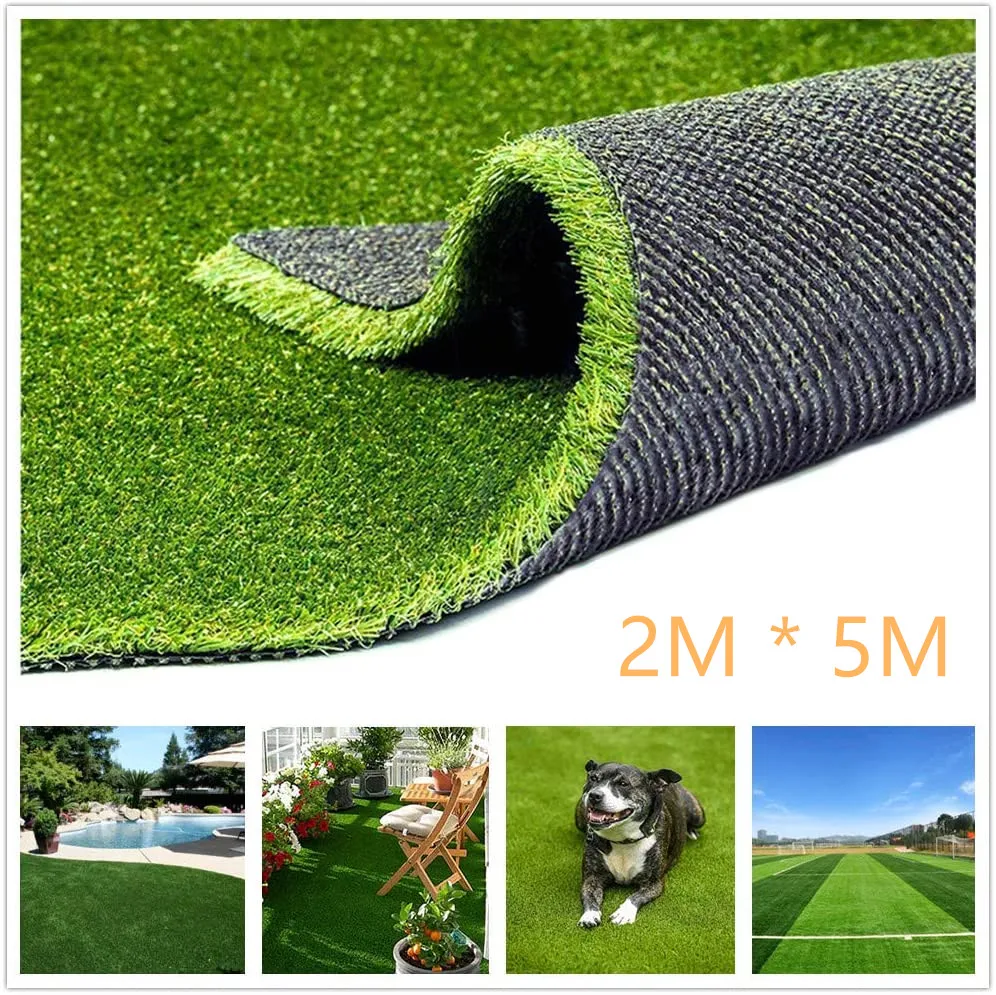 

1M*2M/2M*5M Artificial Grass Realistic Grass Synthetic Thick Lawn Pet Turf, Indoor/Outdoor Landscape,Non-Toxic