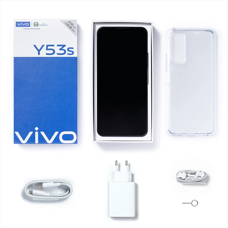 Smartphone Vivo y53s 6 + 128 GB Helio G80 64 MP main camera 33 W fast charging battery with a capacity of 5000 mAh NFC | Мобильные