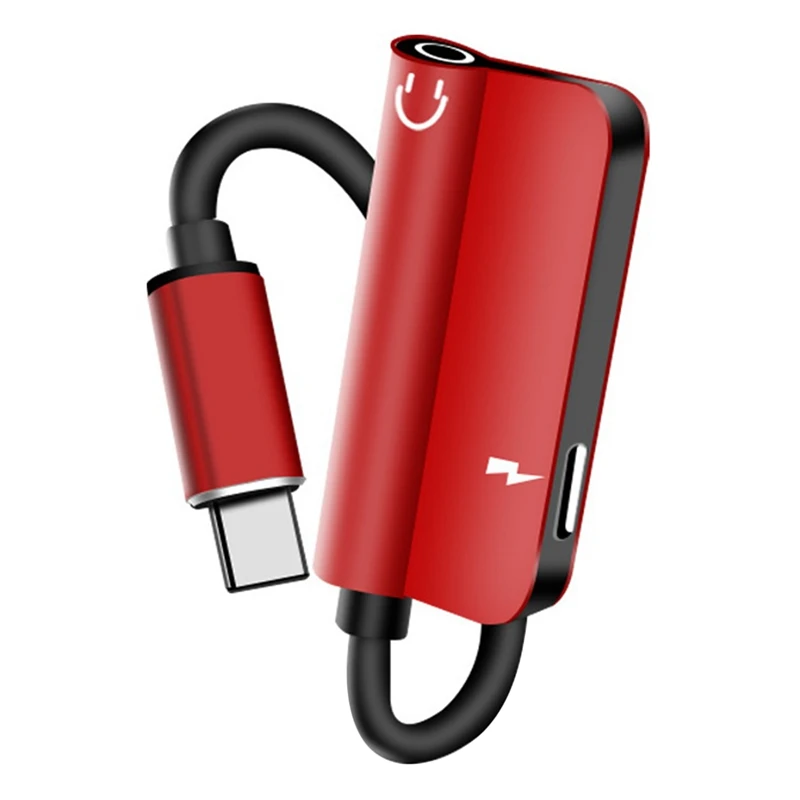 

Type-C Earphone Audio Adapter for 3.5MM Jack, Music Listening and Charging Cable To Control the Call Combination