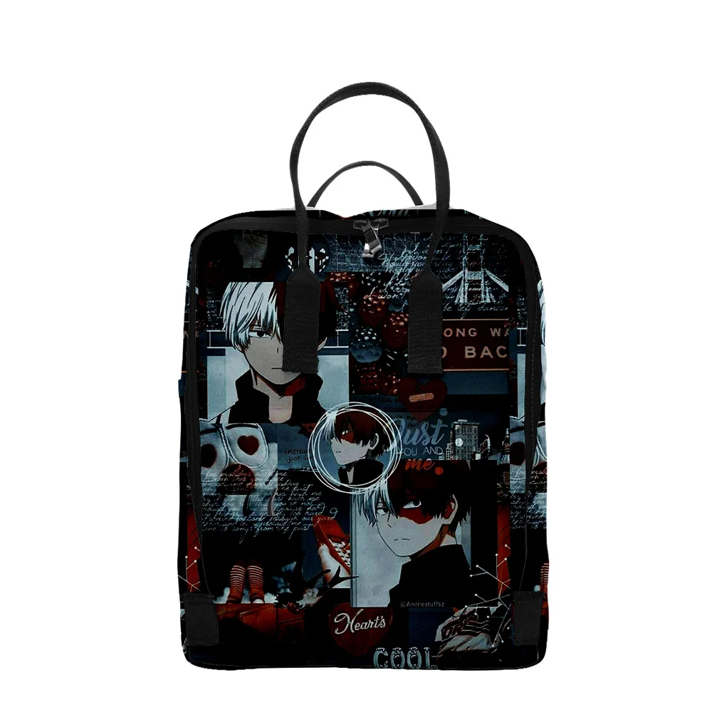 

My Hero Academy Todoroki Shoto Children Boys Backpack Oxford Cartoon Anime Shoulder Bags School Bags Light Backpack Travel