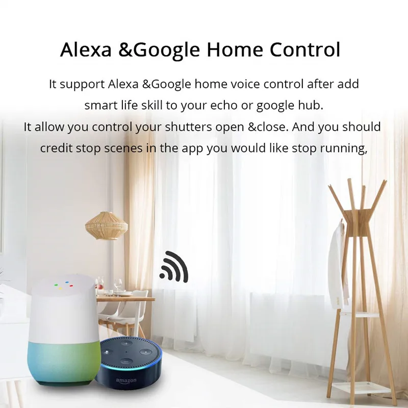 Умный переключатель для штор с Wi Fi обновленный Электрический роллер Smart Life