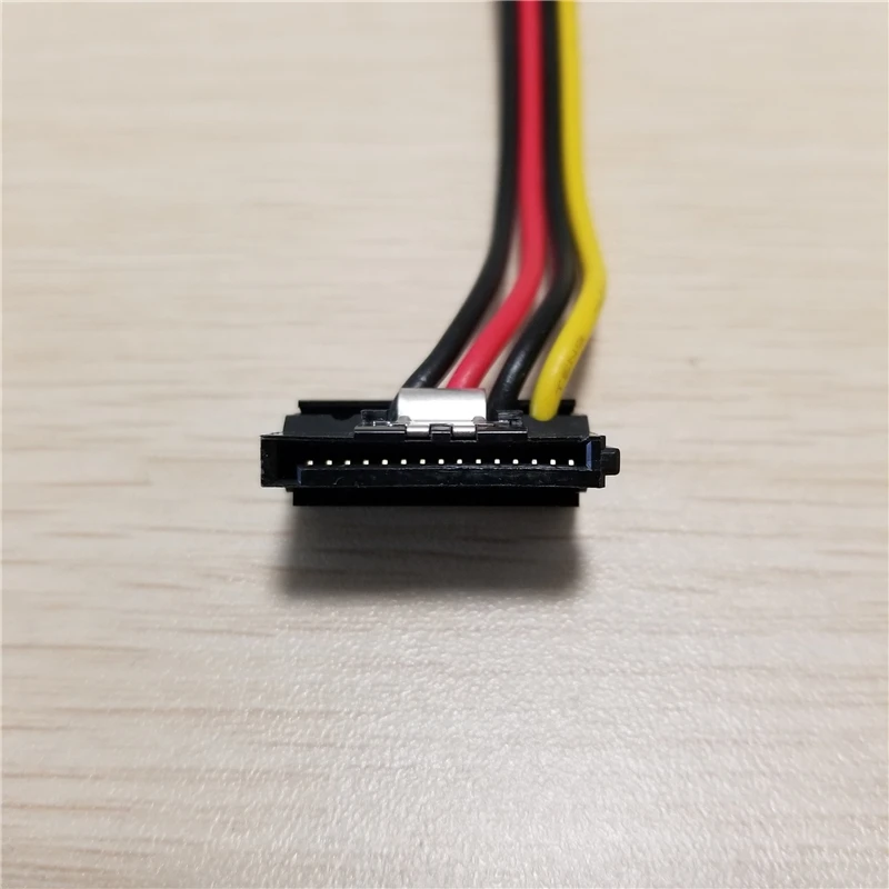 FDD 4 контактный разъем мама к SATA 15 угол 90 градусов адаптер F/F кабель питания шнур