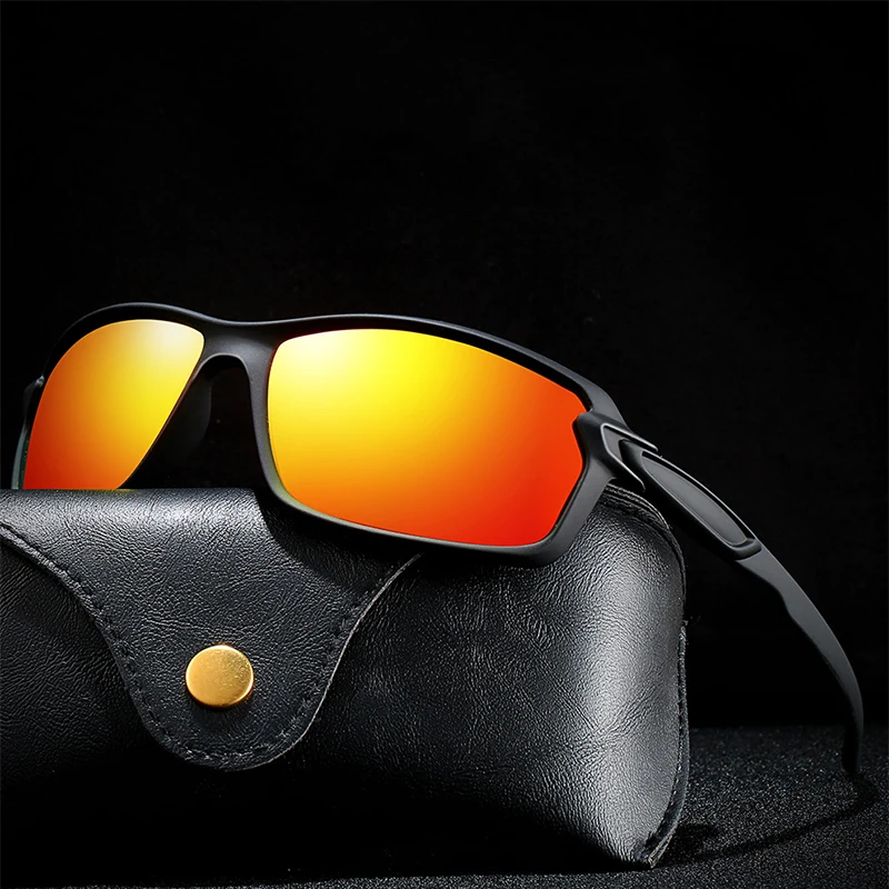 Купи Outdoor Sports Cycling Men Polarized Sunglasses Vintage Retro Luxury Design Male Car Driving Fishing Glasses Eyewear 2022 Y2K за 418 рублей в магазине AliExpress