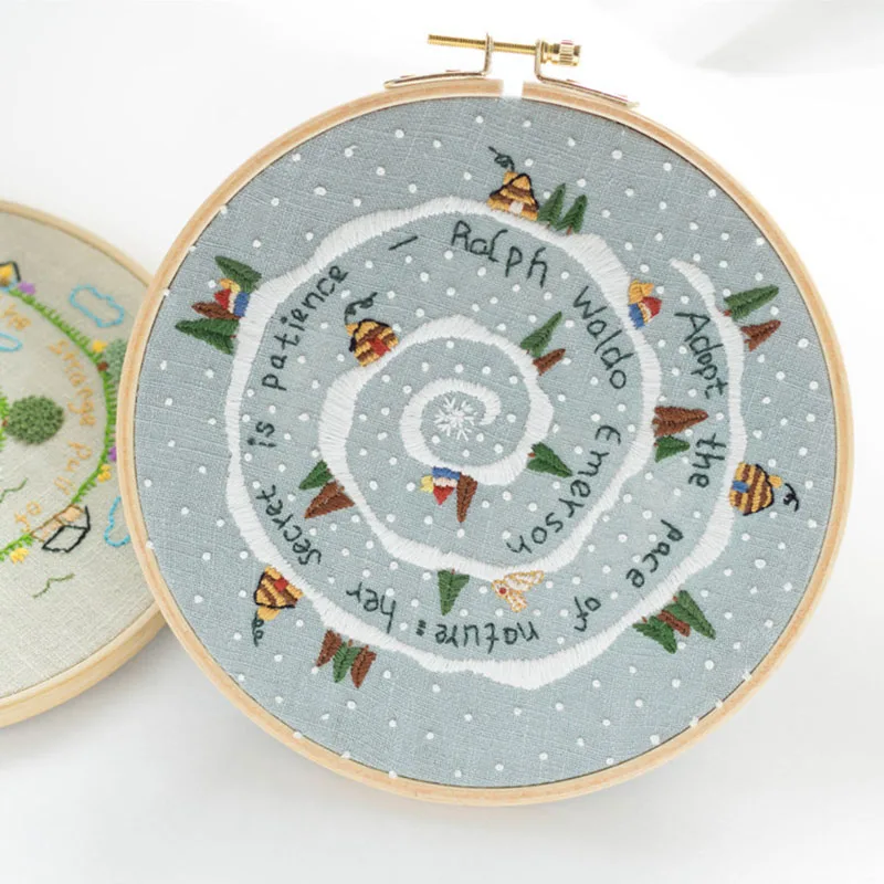 Набор для рукоделия стартовый набор цветная нить с растительным узором подарков