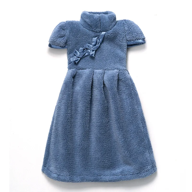 

Coraline Towel China Cheongsam Hangable Absorbent Soft Kids Hand Towels Kitchen Clean Wiping Towel Microfiber Hanging Bathroom