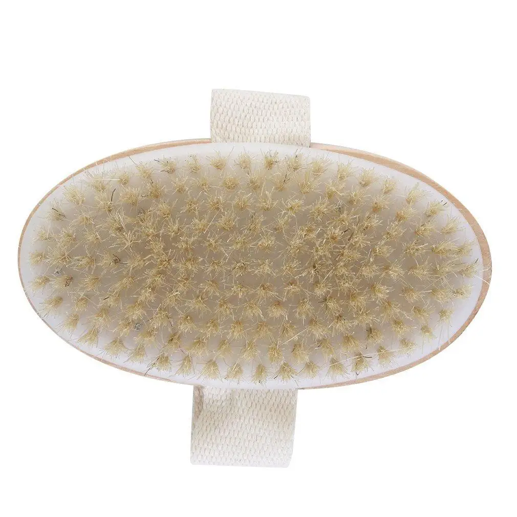 Щетка из натуральной щетины для тела мягкая щетка спа массажер ванны твердая