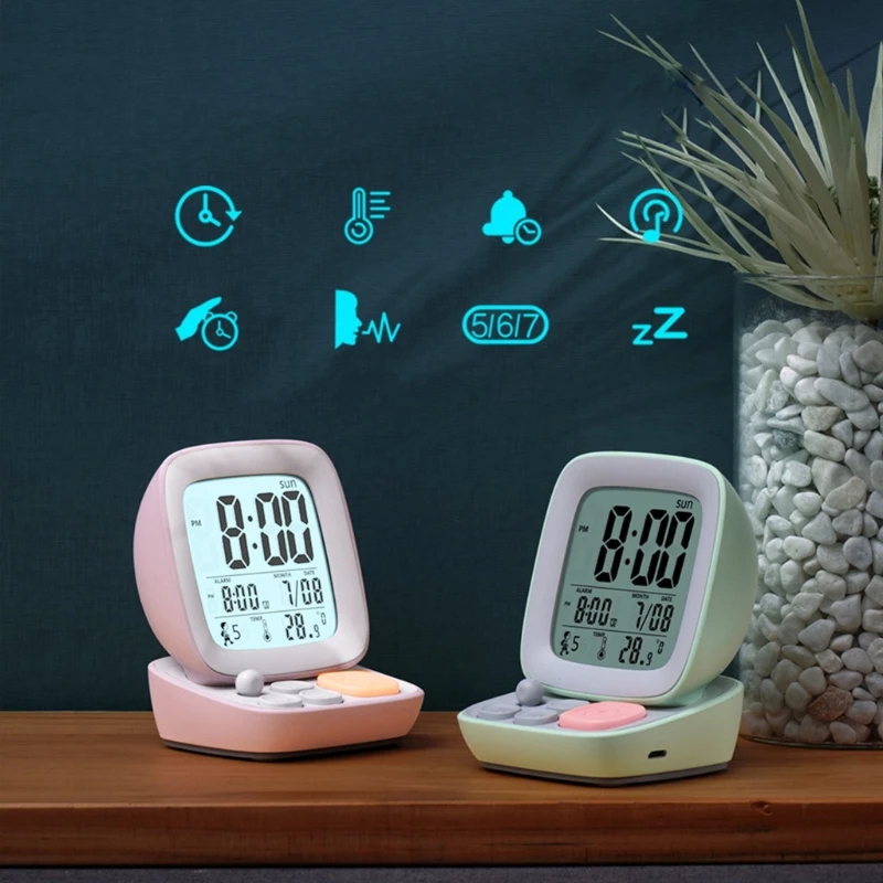 

Desktop Clock Timer for Children Students Large Screen Digital Display with Backlit Countdown Loud Time Management Alarm