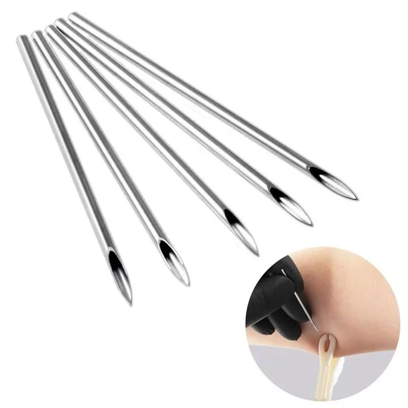 Одноразовые Стерильные иглы для пирсинга тела 12 г/14 г/16 г/18 г/20 г 100 шт.