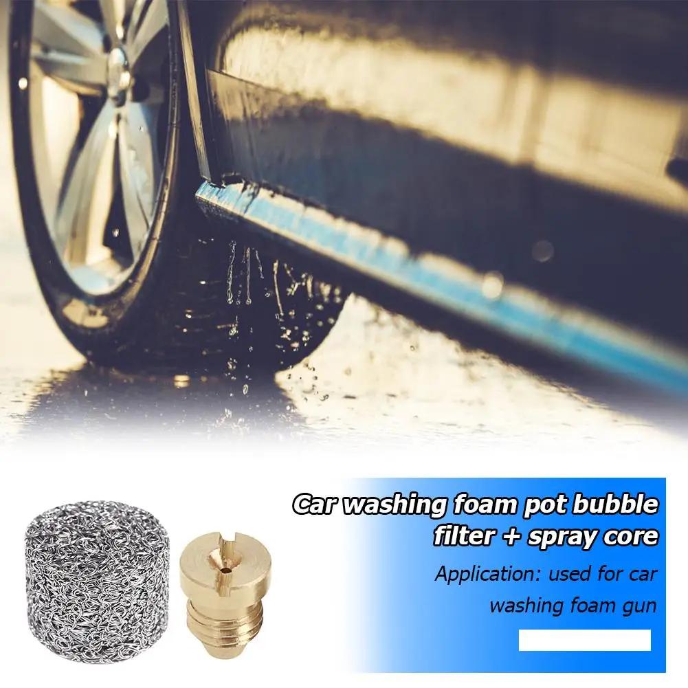 

High Pressure Car Washing Snow Foam Pot Lance Foam Tablet Stainless Steel with Core-sprayed Copper Mesh Filter+Copper Nozzle