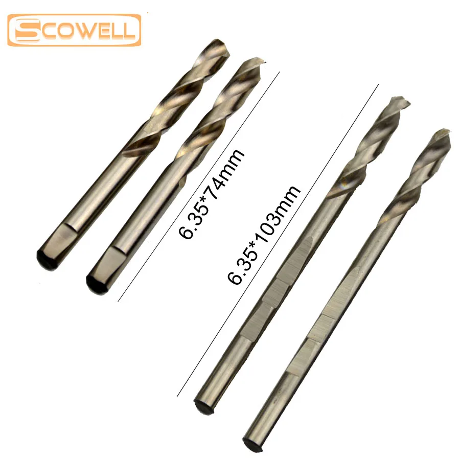 50% скидка 6 35*74 мм 35*103 HSS 4341 центральное сверло фрезерованный хвостовик для