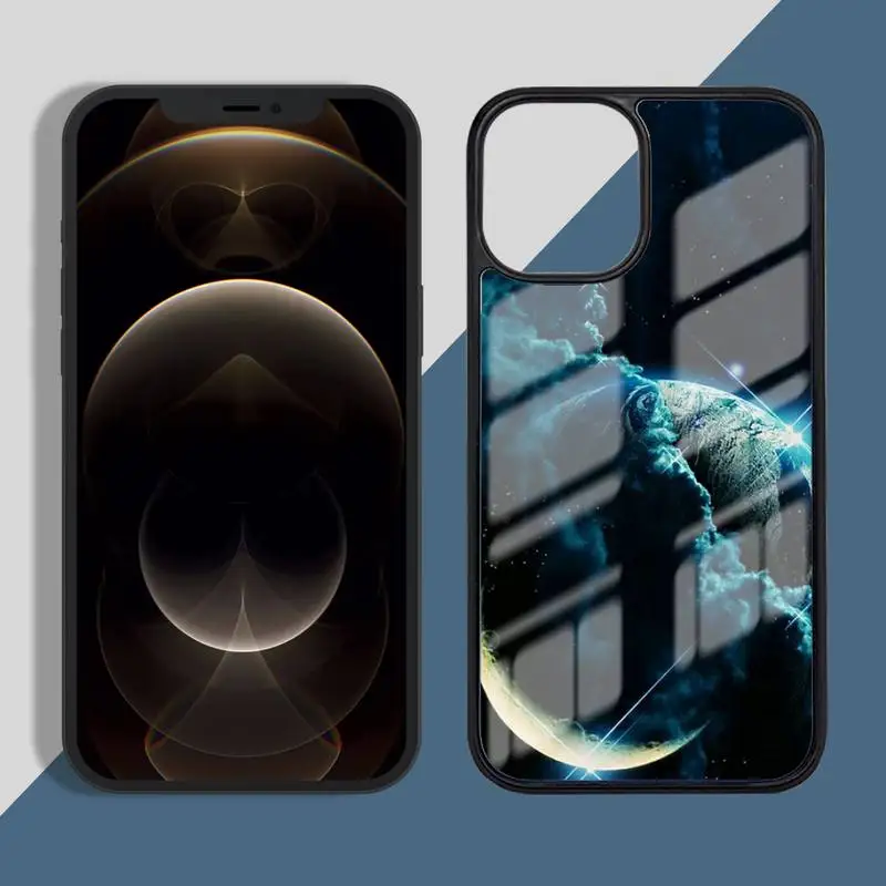 

Space Solar System Planets Phone Case PC for iPhone 11 12 pro XS MAX 8 7 6 6S Plus X 5S SE 2020 XR