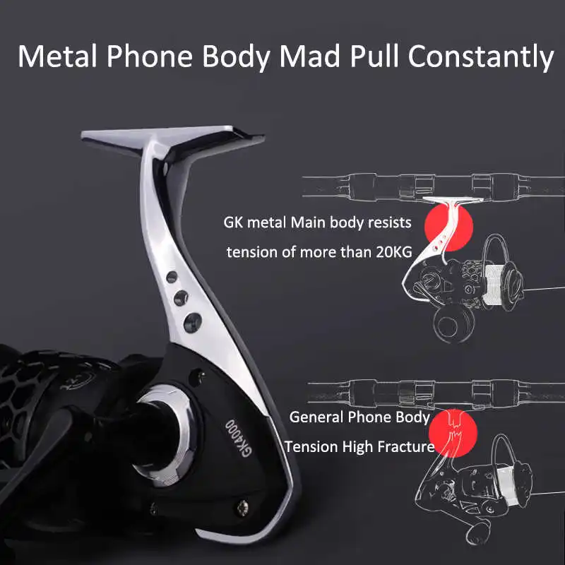

2021 High quality 12 + 1bb Salt water fishing spinng carp reeletel max drags 8kg winter fishing equipment high speed spinning