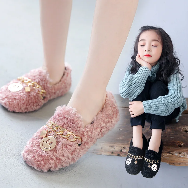 JUSTSL Осенняя новая детская хлопковая обувь для маленьких девочек сохраняющая