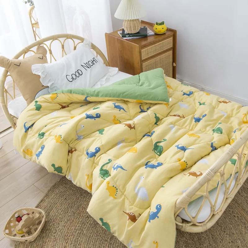 

Baby Bed Quilt 120*150cm Toddler Bedding Set Comfy Warm Blanket Kindergarten Boys Girl Cotton Blanket Children Cotton Bed Linen