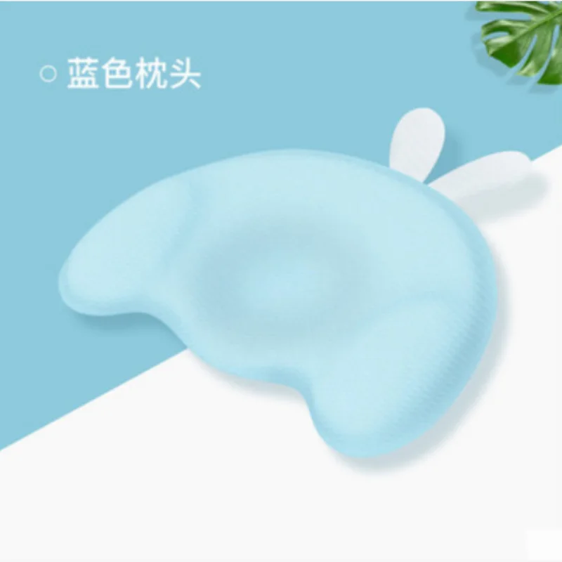 Almohada de lactancia para beb&eacute; reci&eacute;n nacido, soporte para dormir, almohada c&oacute;ncava de dibujos animados, coj&iacute;n de algod&oacute;n para prevenir cabeza plana, Protector de cabeza de beb&eacute;-4