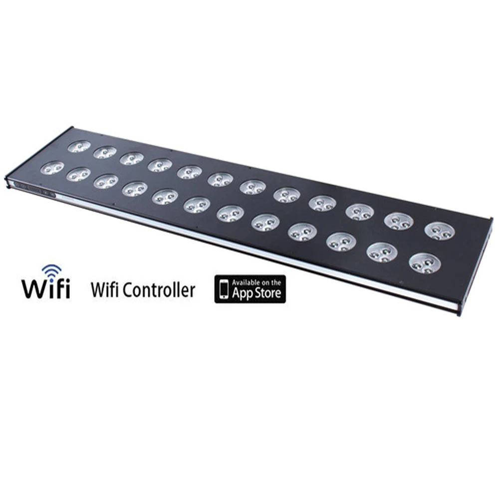 

LED aquarium WiFi APP control sunrise sunset thunder storm model marine coral reef lighting for saltwater tank