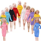 12 типов Барби одежда модный разноцветный наряд Sweather повседневная одежда аксессуары для 11,8 дюймовых Барби 16 BJD куклы