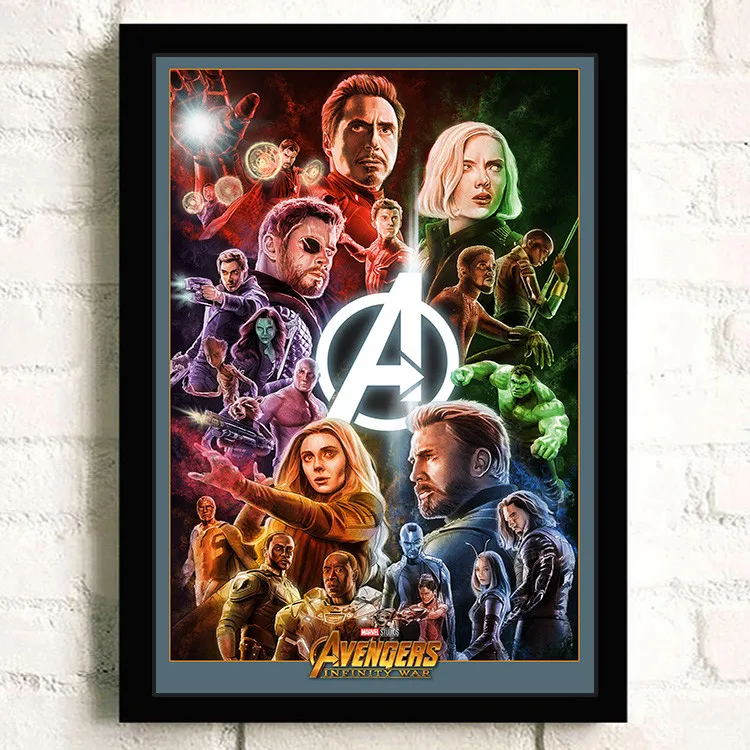 Постер Фильма Marvel Мстители домашний декор художественная картина холст