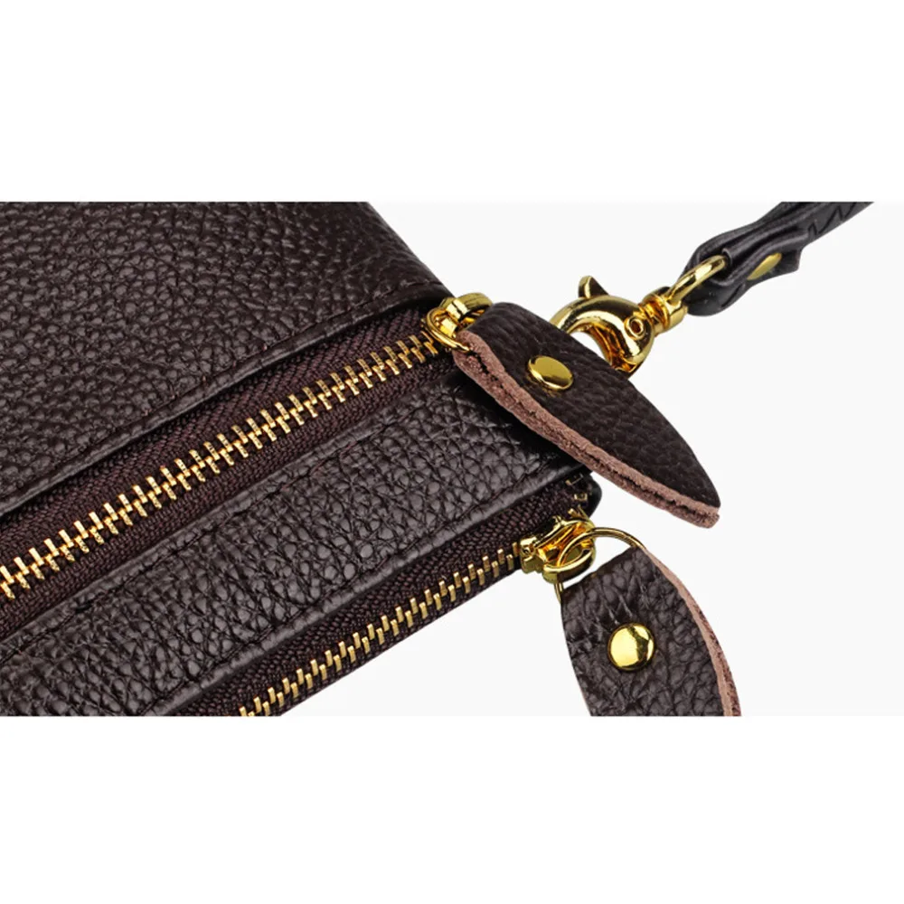 Женский клатч на молнии модный длинный кошелек для телефона простой дамский с