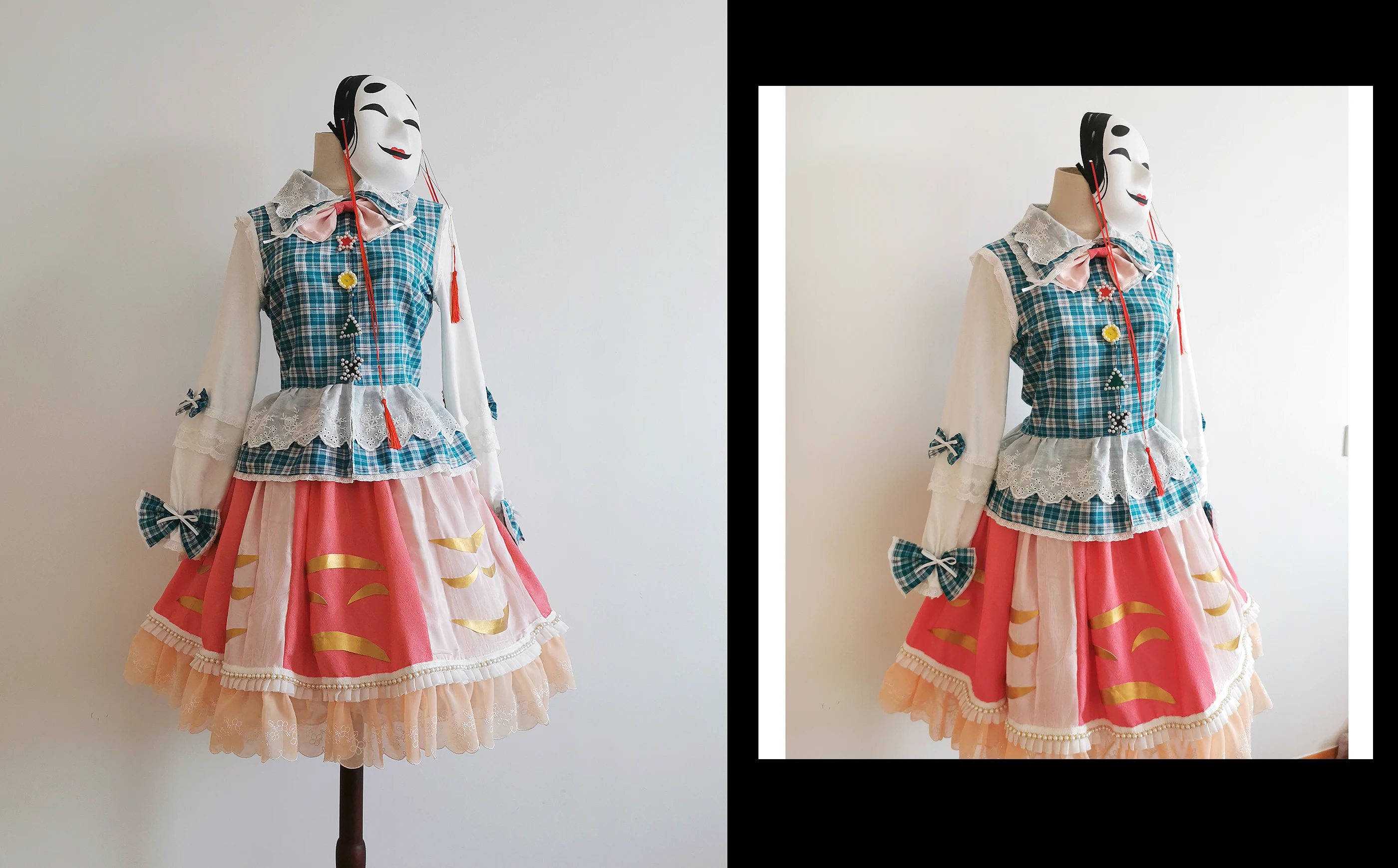 

Женский костюм для косплея из аниме «Проект тохоу», Хата, вечернее платье Лолита, великолепная униформа, бесплатная доставка, 2021