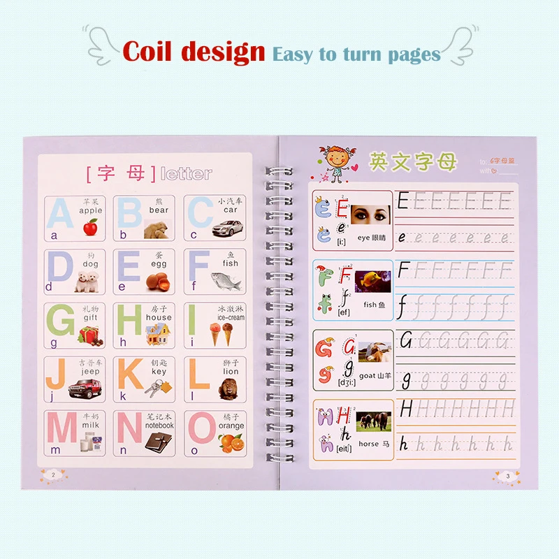 3d тетрадь на английском языке многоразовые игрушки для рисования с английским