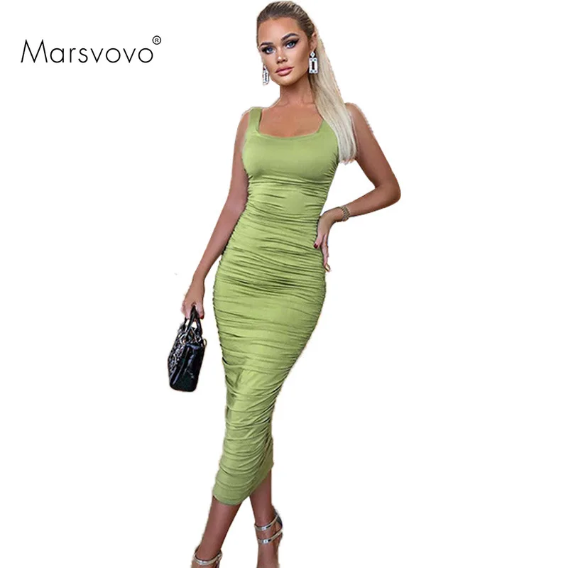 

Solid Shirt Purple Dress Sleeveless Women Summer Elegant Bodycon Folds Design Clubwear Ankle-length Long Porm Dresses for Women