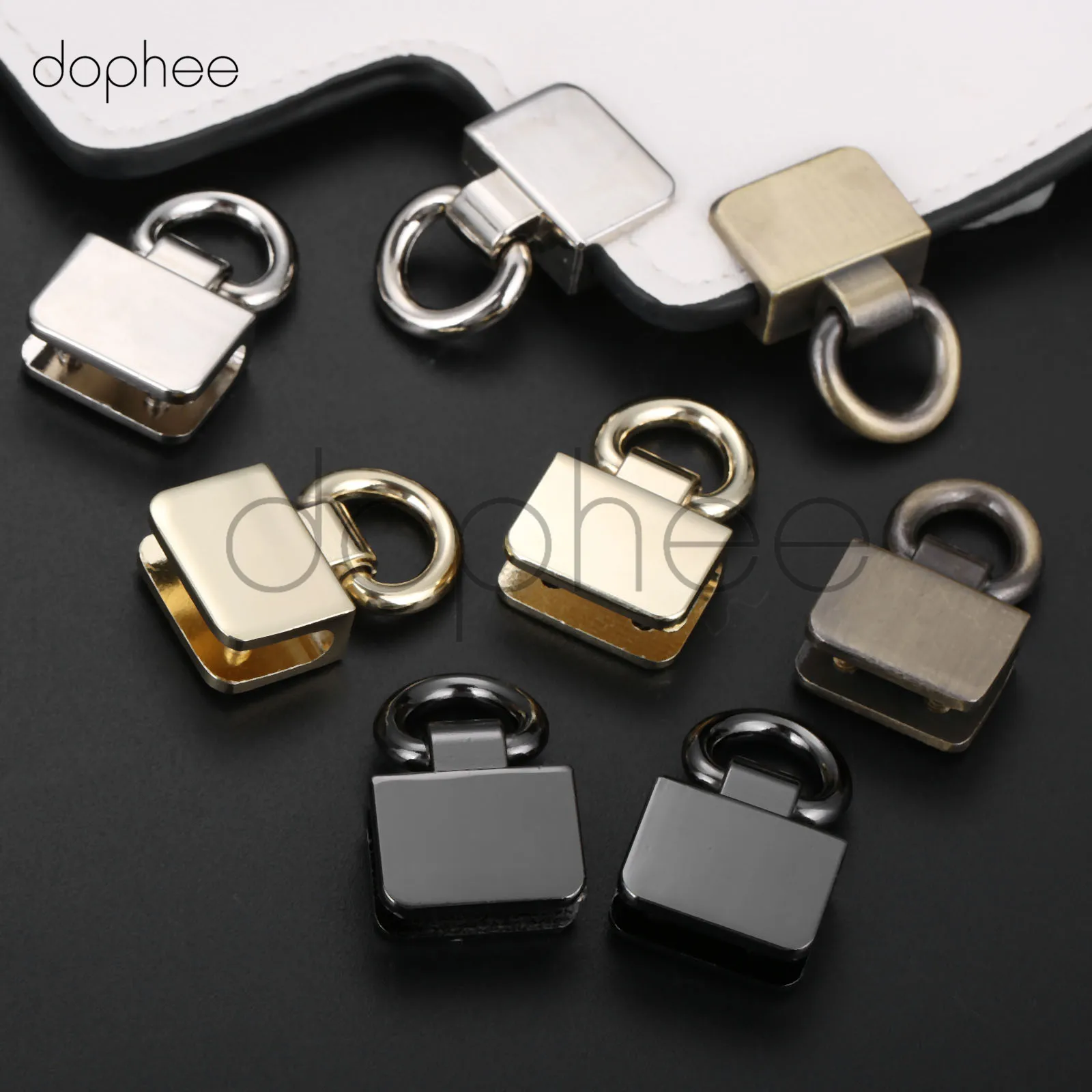Dophee 2 шт. Meetee металлические круглые D-образные кольца боковая пряжка сделай сам