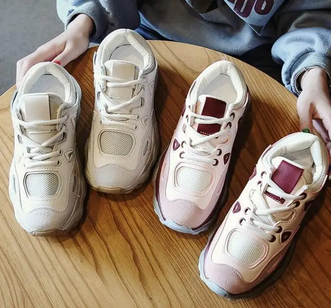 Женская обувь Старый дышащая сетчатая красного цвета с открытым носком