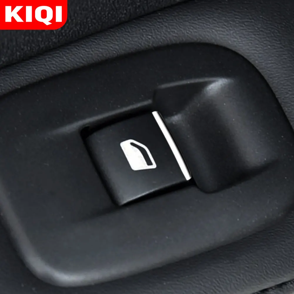 

KIQI Car Accessories for Peugeot 5008 GT 2011-2021 Auto Windows Lifter Switch Button Protection Cover Trim Sticker Sequins