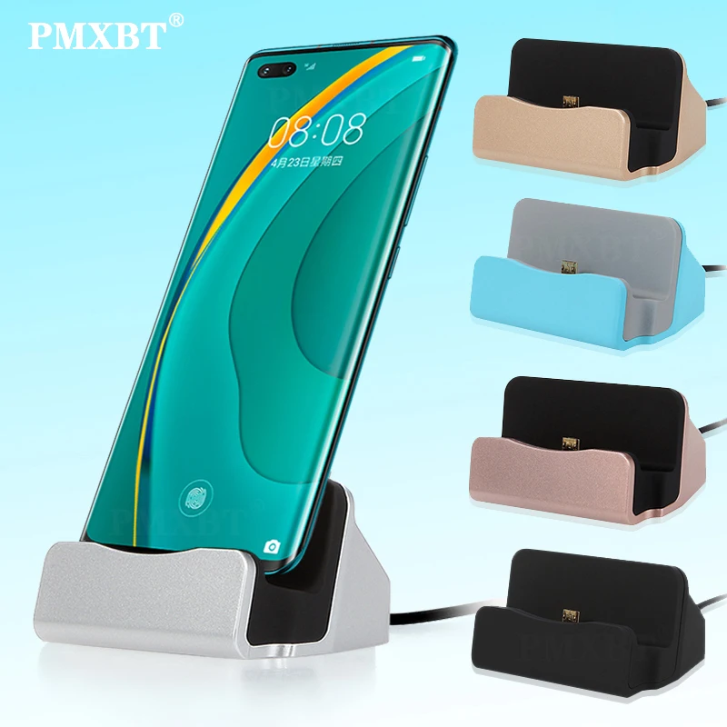 

Desktop Dock Station Charger Cradle Sync Data Docking Charging Base For iPhone 11 Android Type C Mobile Phone USB Charger Holder