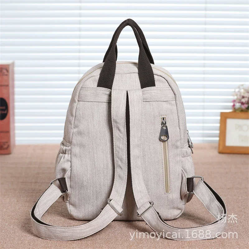 

Original national style double shoulder backpack women's Bag Canvas Handbag cotton linen women's bag women's bag backpack purse