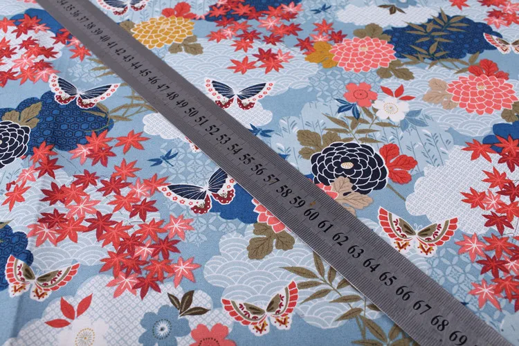 

DIY Fabric handmade clothing material pastoral style flower printed cotton fabric