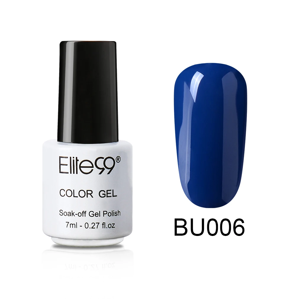 

Elite99 Blue Colors Series 7ML Gel Polish UV LED Nail Varnish Top Coat UV LED Gel Varnish Soak Off Nail Art Gel Nail Polish