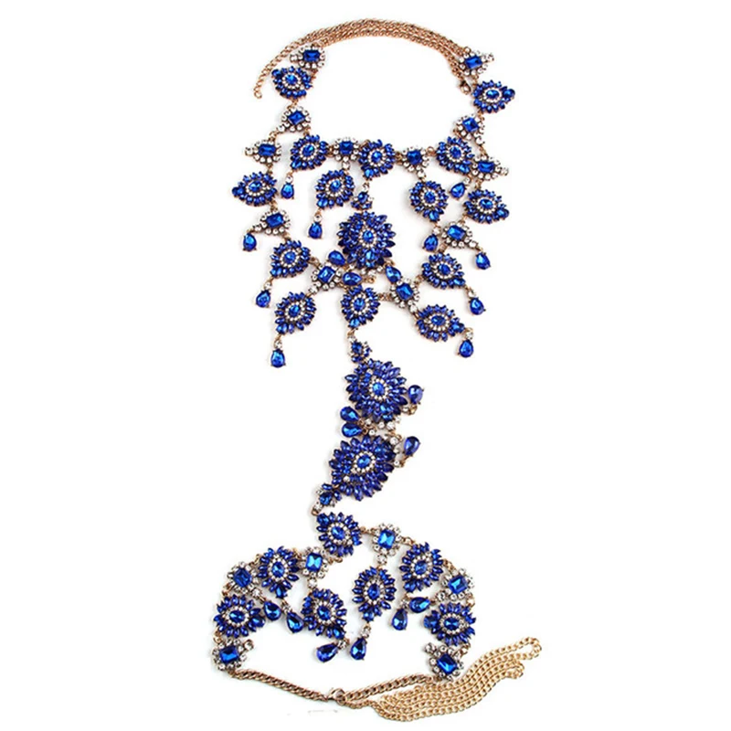 

CX New Inlaid Rhinestone Alloy Body Chains High Profile and Generous Euramerican Stylish Accessories