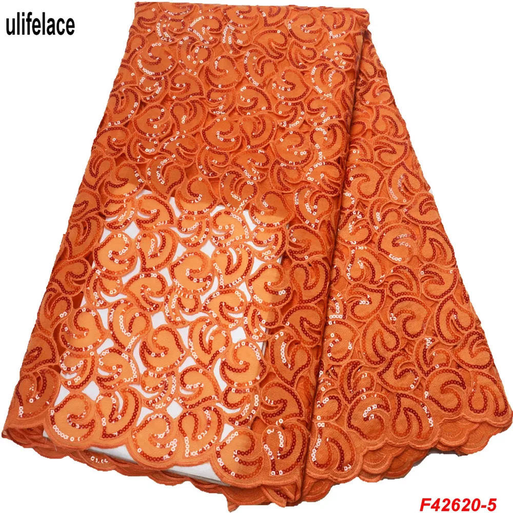 Блестящая ткань ручная работа с отверстиями парча тюль французские пайетки