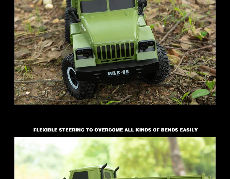 Большой 1/10 2,4G RC Ретро грузовик Урал 6WD независимая система подвески дистанционное управление военный грузовик автомобиль Хобби Игрушки для мальчиков подарок