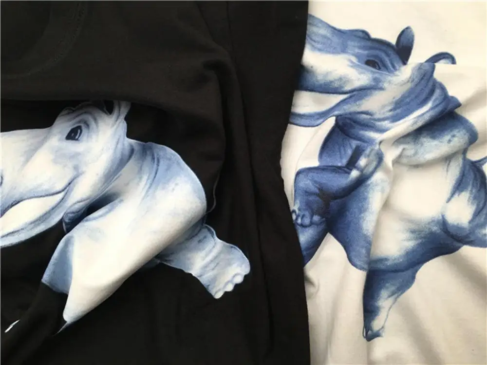 

barrett Men's marcelo Short-sleeved T-shirt Cartoon hippo pattern print Women T SHIRTS|Streetwear 2191001551