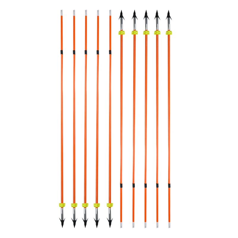 6 шт. стрельба из лука Рыбная ловля стрелы стекловолокна профессиональный