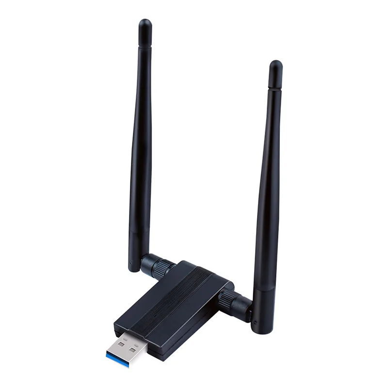 USB3.0 беспроводная сетевая карта с двойной антенной 1200 Мбит/с для Windows Win7 Win8 Win10 компьютерный беспроводной адаптер Wi-Fi ключ