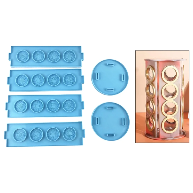 

Coffee Capsule Storage Rack Epoxy Resin Mold Coffee Pod Holder Shelf Stand Silicone Mould DIY Crafts Mold B36D