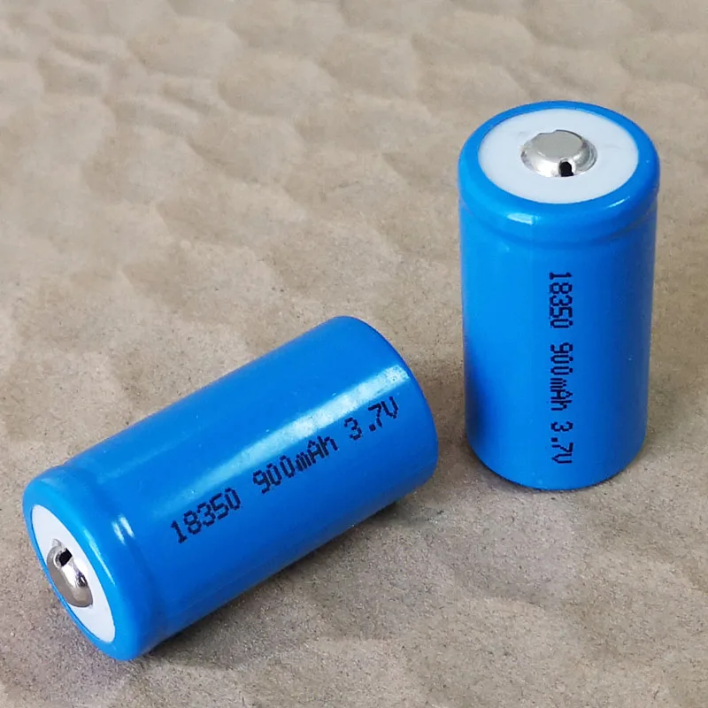 1-10 шт. 3 7 в 18350 перезаряжаемая литий-ионная батарея 900 мАч ICR18350 с высоким потоком