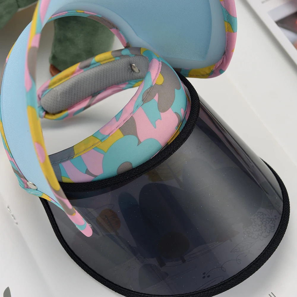 2 Слои детская Proteictive Шляпа ПВХ Пластик солнцезащитный козырек Кепки для езды на